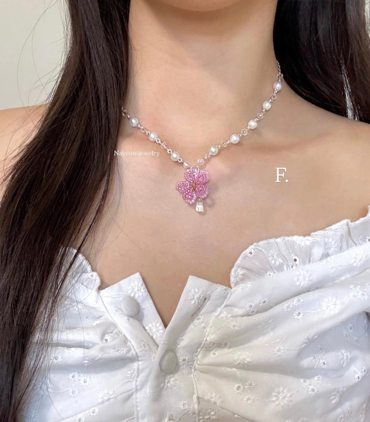 Silver blossom & pearls