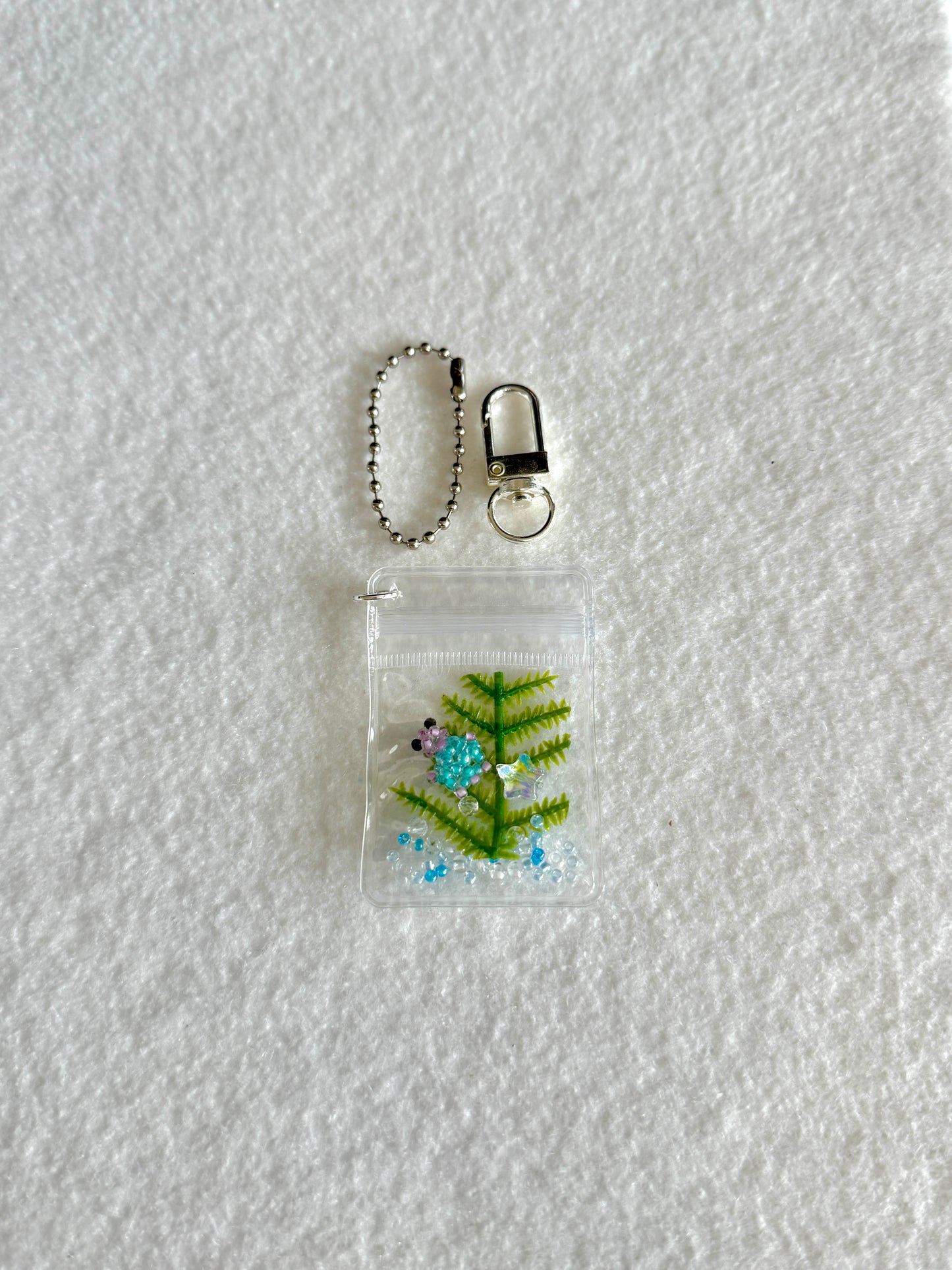 Ocean bag charm WITHOUT beads
