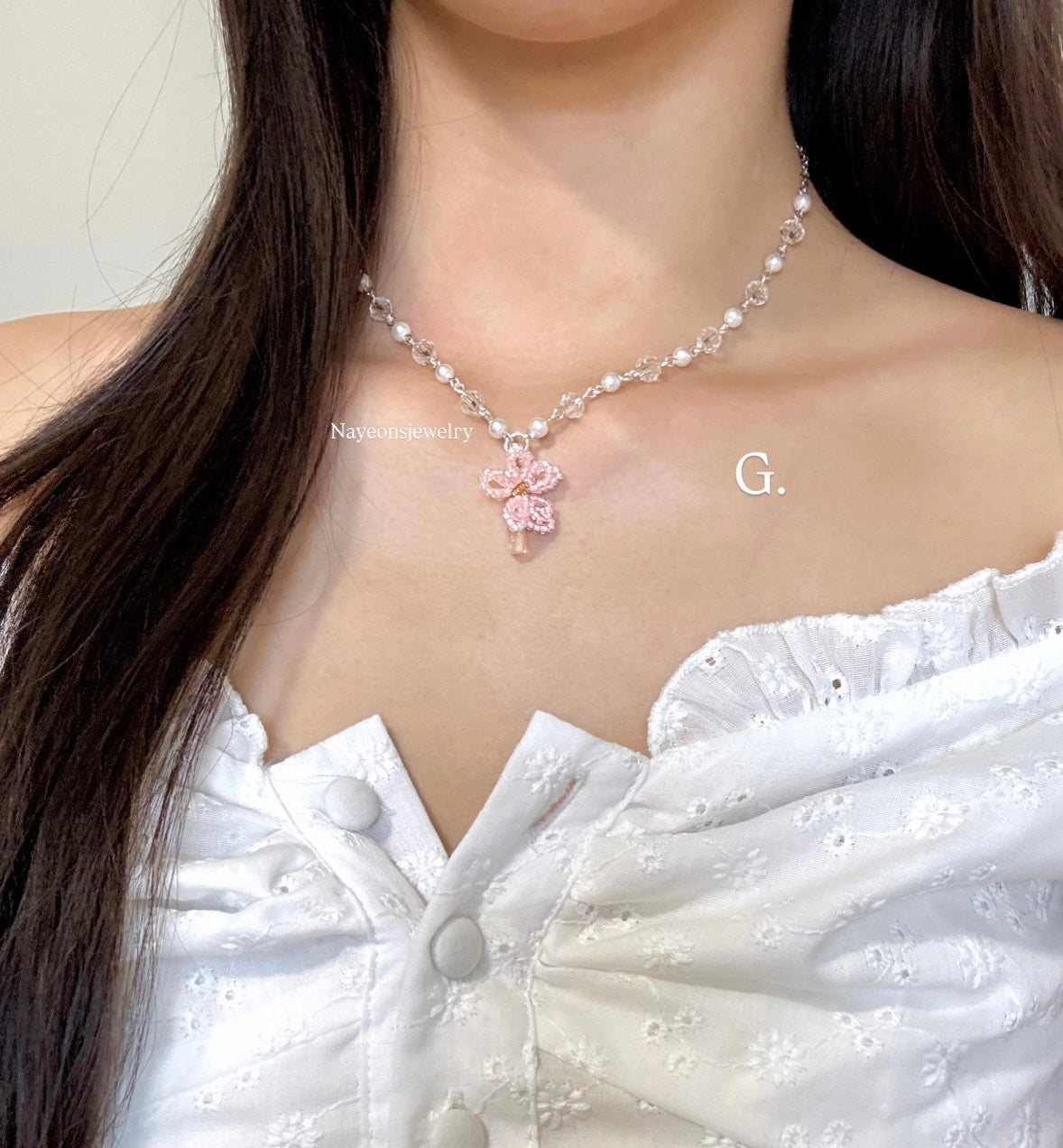 Silver blossom & pearls