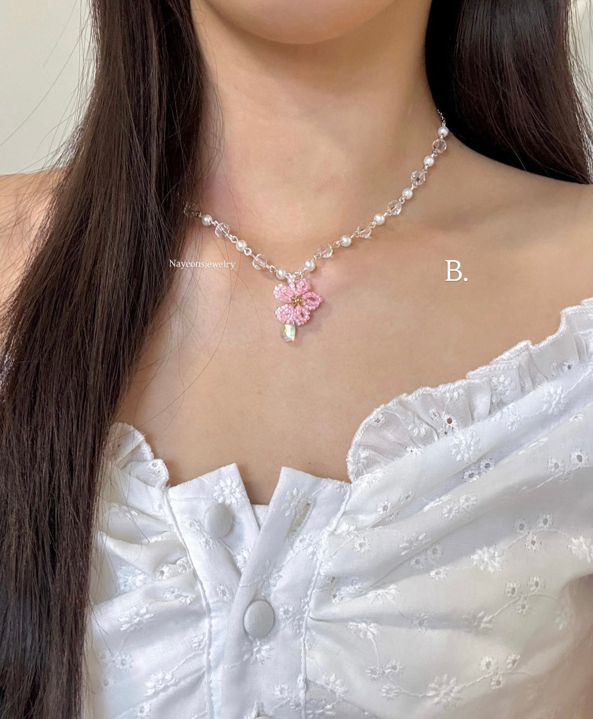 Silver blossom & pearls