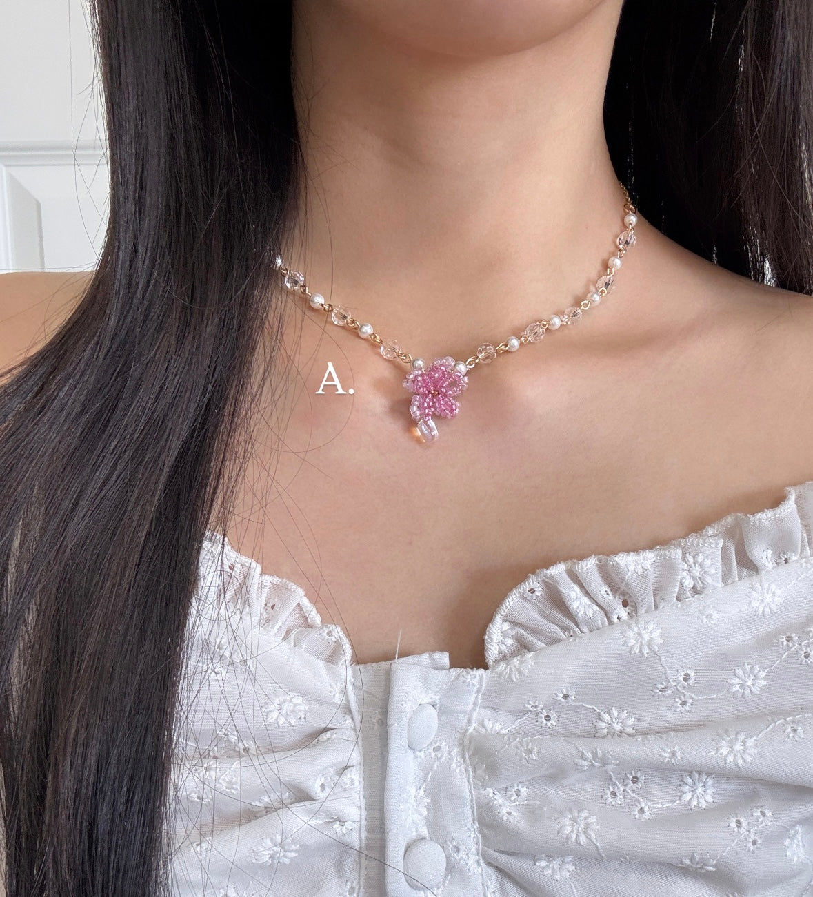 Gold blossoms & pearls