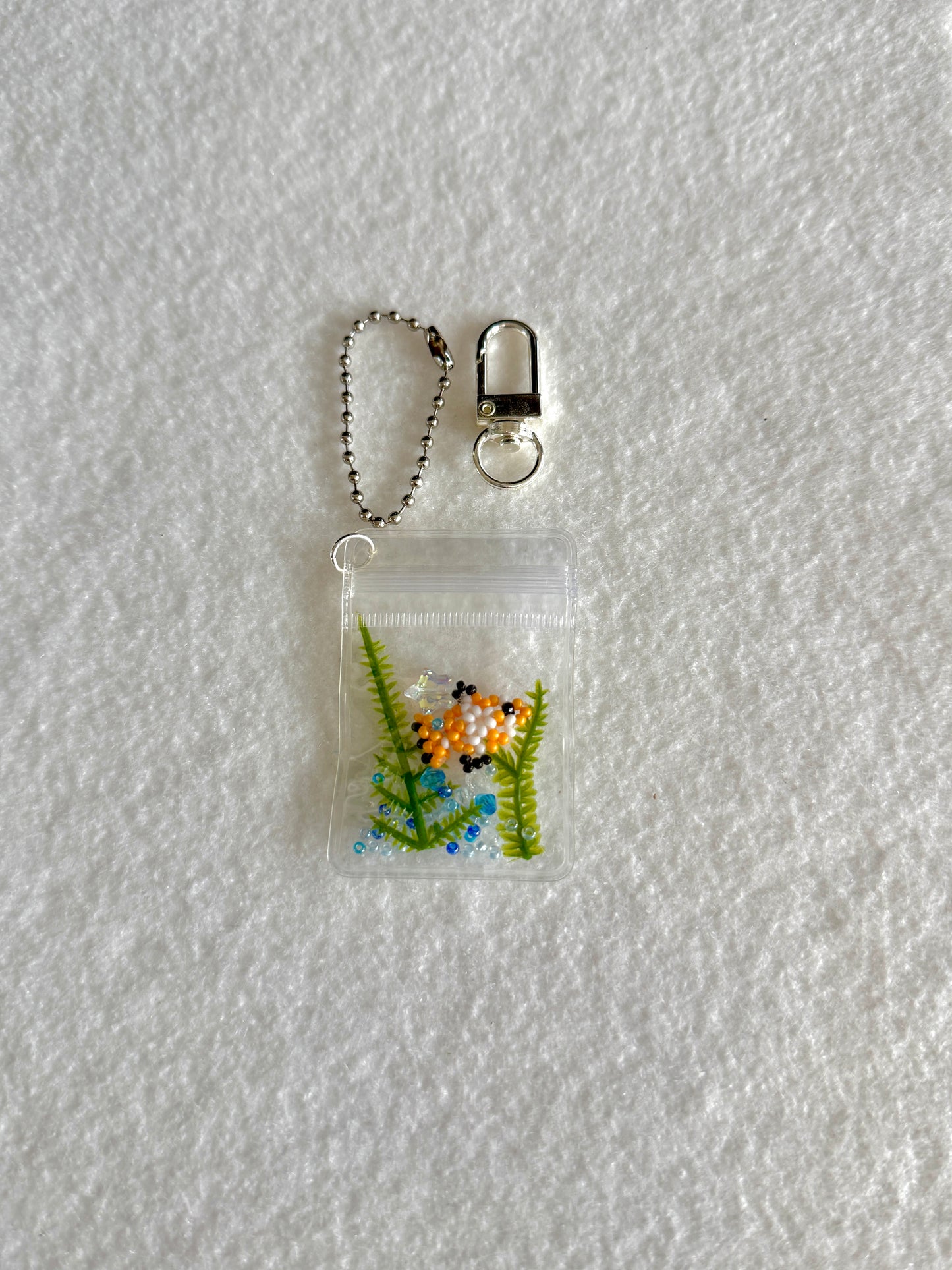 Ocean bag charm WITHOUT beads
