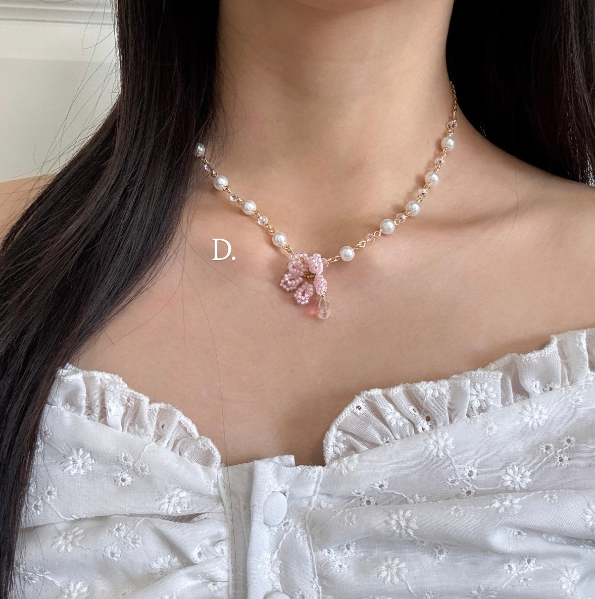 Gold blossoms & pearls