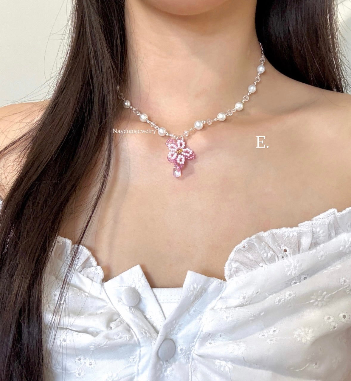 Silver blossom & pearls