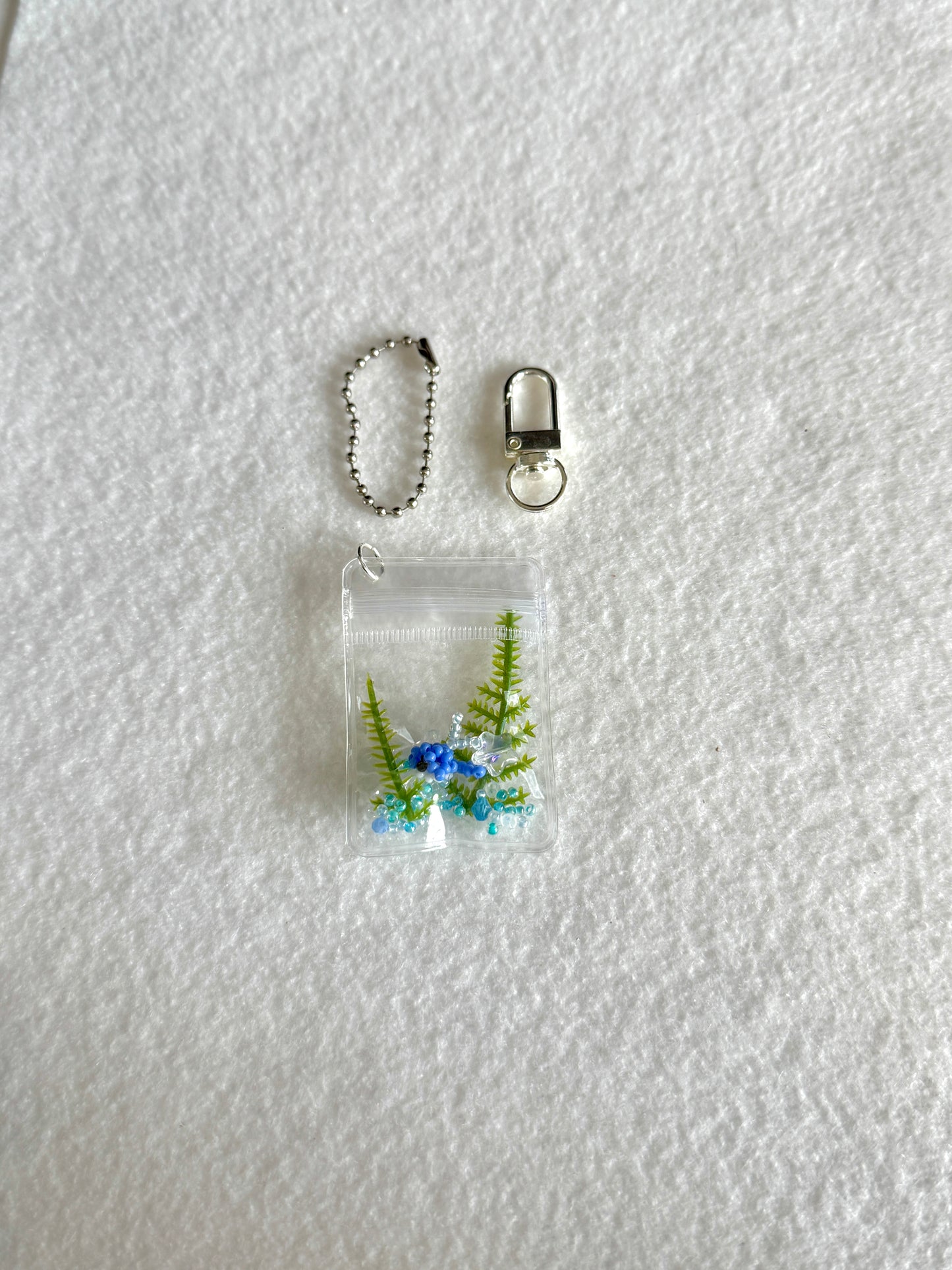 Ocean bag charm WITHOUT beads