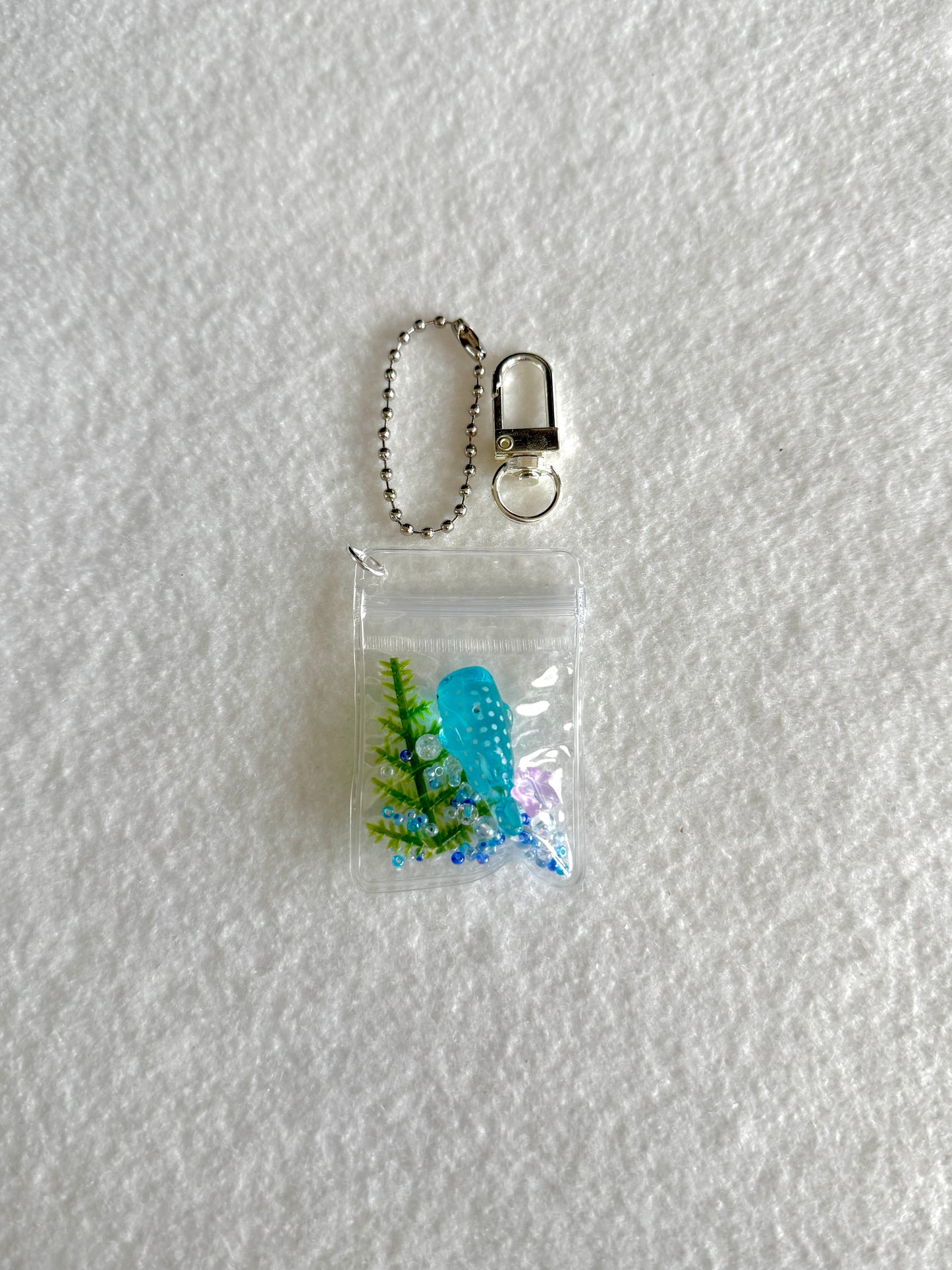 Ocean bag charm WITHOUT beads