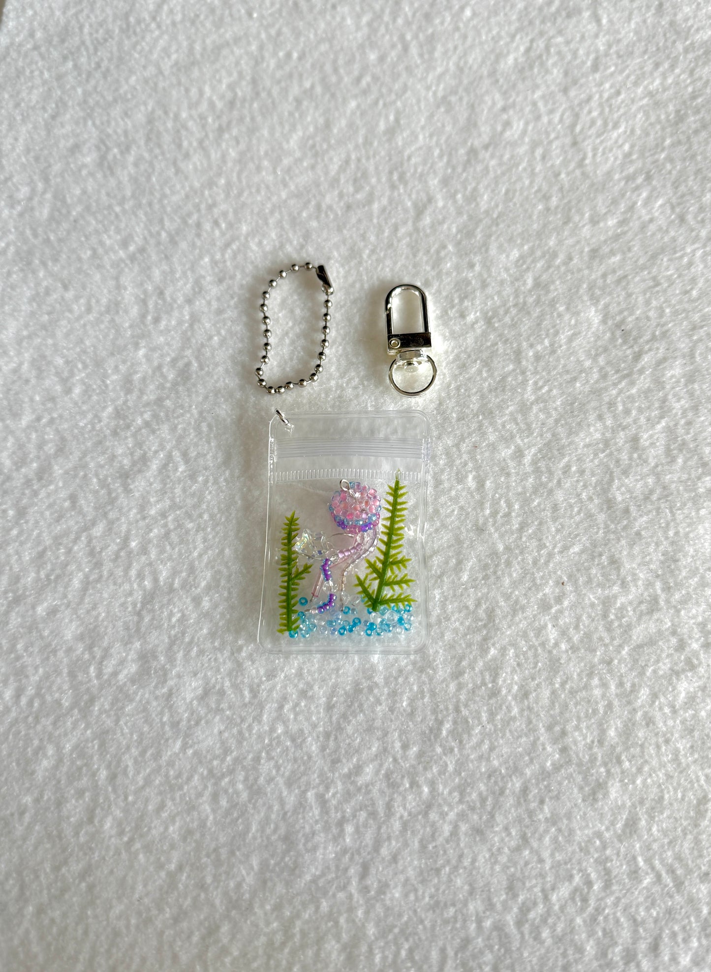 Ocean bag charm WITHOUT beads