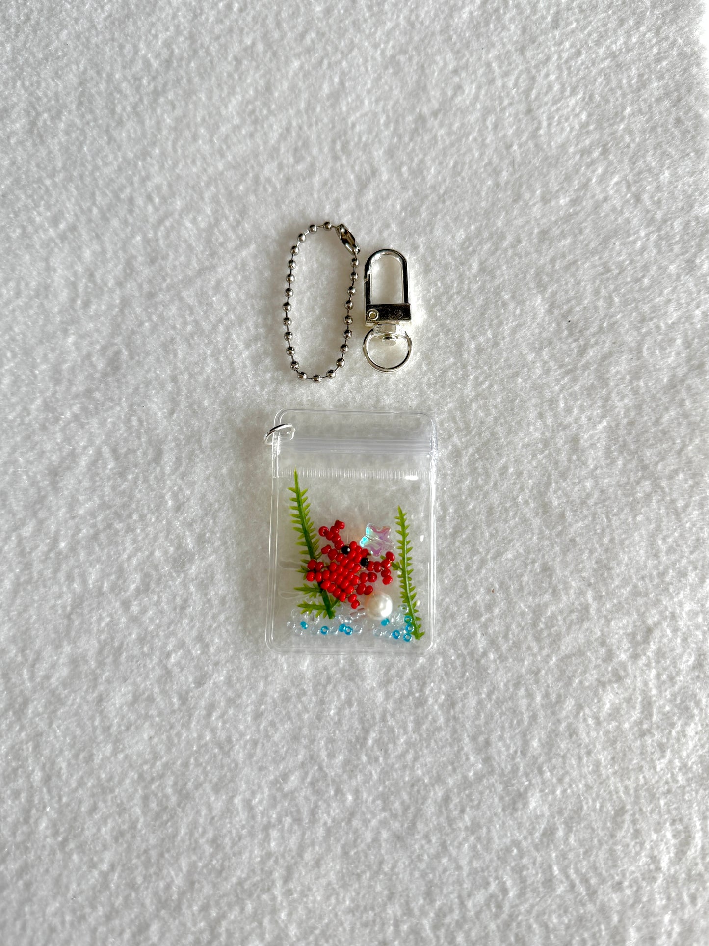 Ocean bag charm WITHOUT beads