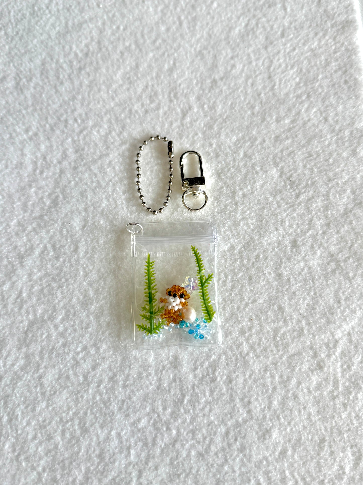 Ocean bag charm WITHOUT beads