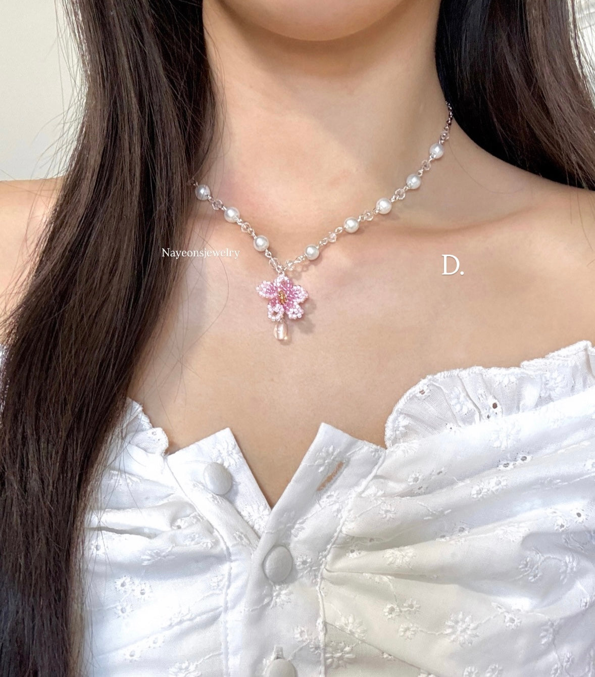 Silver blossom & pearls