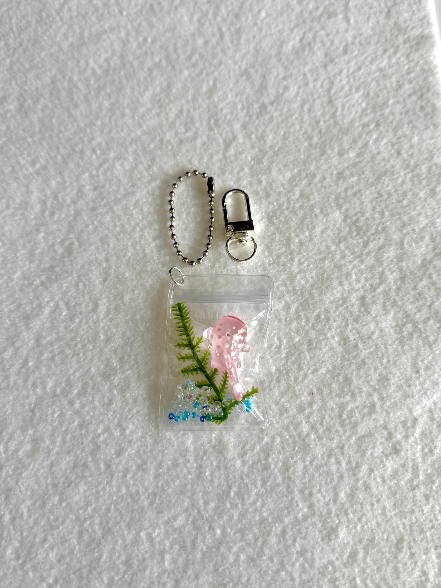 Ocean bag charm WITHOUT beads