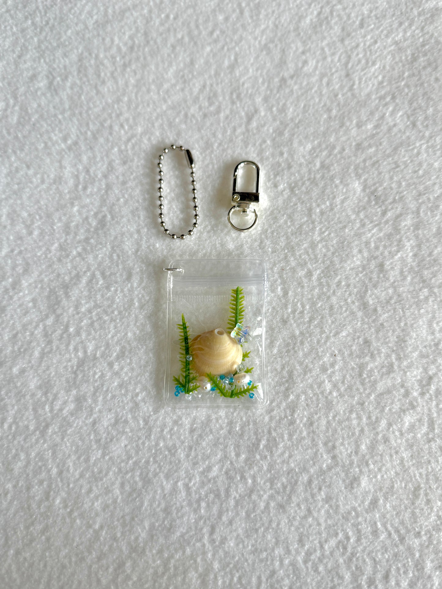 Ocean bag charm WITHOUT beads