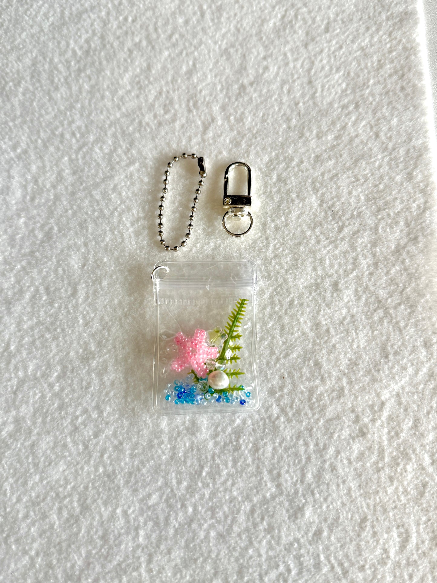 Ocean bag charm WITHOUT beads