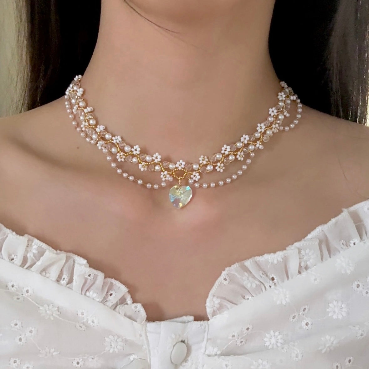 Golden blossom heart