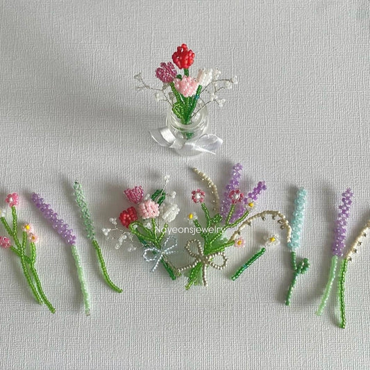 Tulips & lavender bouquets